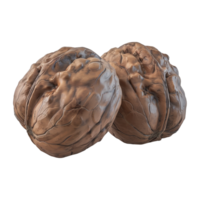 AI generated 3D Rendering of a Walnuts on Transparent Background - Ai Generated png