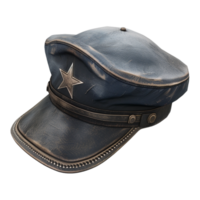 AI generated 3D Rendering of a Police Cap or Hat on Transparent Background - Ai Generated png