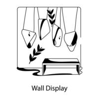 Trendy Gallery Wall vector