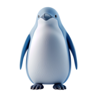 ai generado 3d representación de un pingüino en transparente antecedentes - ai generado png