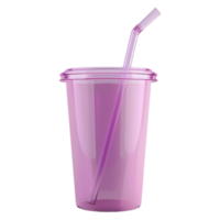 AI generated 3D Rendering of a Empty Juice Box With Straw on Transparent Background - Ai Generated png