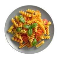 ai generiert 3d Rendern von ein Pasta auf transparent Hintergrund - - ai generiert png