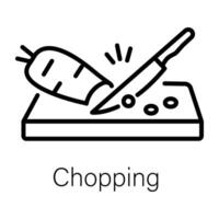 Trendy Chopping Concepts vector