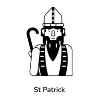 Trendy St Patrick vector