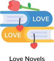 Trendy Love Novels vector