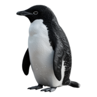 ai generado 3d representación de un pingüino en transparente antecedentes - ai generado png
