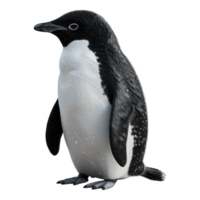 ai gerado 3d Renderização do uma pinguim em transparente fundo - ai gerado png