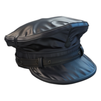 ai generado 3d representación de un policía gorra o sombrero en transparente antecedentes - ai generado png