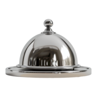 AI generated 3D Rendering of a Restaurant Cloche on Transparent Background - Ai Generated png