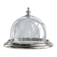 AI generated 3D Rendering of a Restaurant Cloche on Transparent Background - Ai Generated png