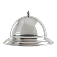 AI generated 3D Rendering of a Restaurant Cloche on Transparent Background - Ai Generated png