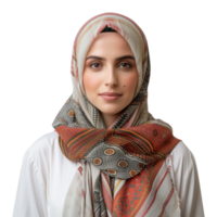 AI generated 3D Rendering of a Woman Wearing Hijaab on Transparent Background - Ai Generated png