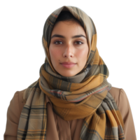 AI generated 3D Rendering of a Woman Wearing Hijaab on Transparent Background - Ai Generated png