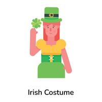 Trendy Irish Costume vector