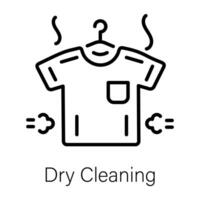 Trendy Dry Cleaning vector