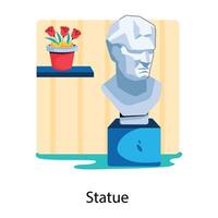 Trendy Statue Concepts vector