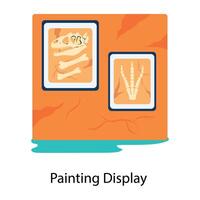 Trendy Painting Display vector