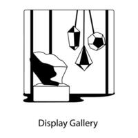 Trendy Display Gallery vector
