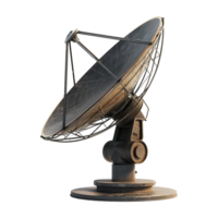 AI generated 3D Rendering of a Signal Receiver Dish on Transparent Background - Ai Generated png