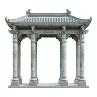 AI generated 3D Rendering of a Greek Marble Stone on Transparent Background - Ai Generated png