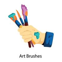 Trendy Art Brushes vector