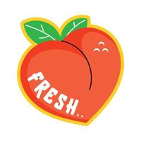 Trendy Fresh Peach vector