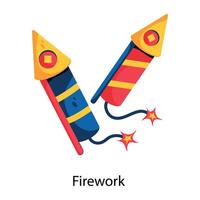 Trendy Firework Concepts vector