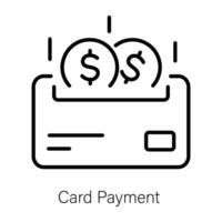 Trendy Card Payment vector