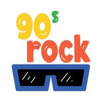 Trendy Rock Glasses vector