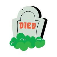 Trendy Gravestone Concepts vector