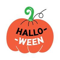 calabaza de halloween de moda vector