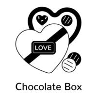 Trendy Chocolate Box vector