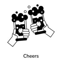 Trendy Cheers Concepts vector