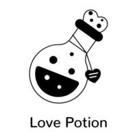 Trendy Love Potion vector