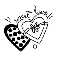 Trendy Sweet Love vector