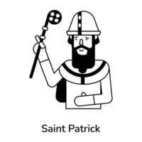 Trendy Saint Patrick vector