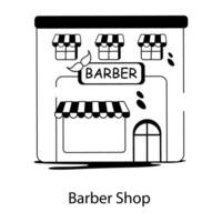 Trendy Barber Shop vector