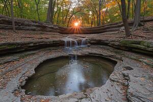 AI generated water flow nature professional photography photo