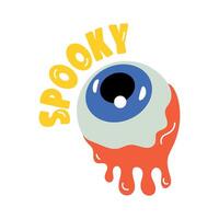 Trendy Spooky Eyeball vector