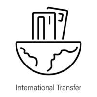 Trendy International Transfer vector