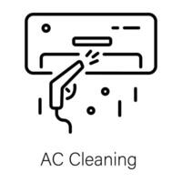 Trendy AC Cleaning vector