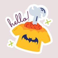 Trendy Halloween Shirt vector