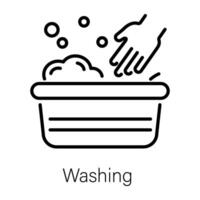Trendy Washing Concepts vector