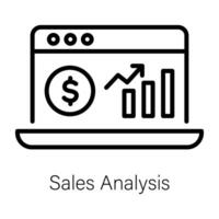 Trendy Sales Analysis vector