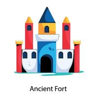 Trendy Ancient Fort vector