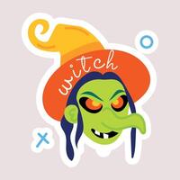 Trendy Witch Concepts vector