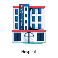 Trendy Hospital Concepts vector