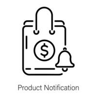 Trendy Product Notification vector