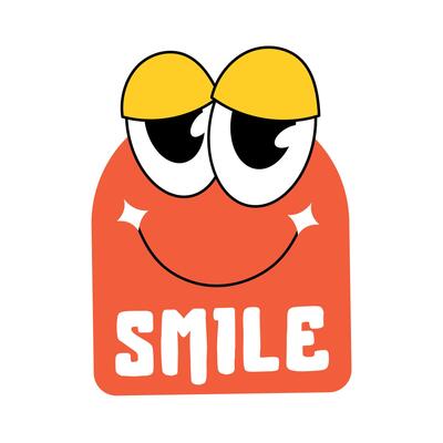 Trendy Smiley Tag