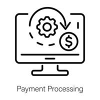 Trendy Payment Processing vector